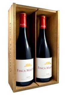 Vino rosso Finca Martelo 2016 - Caja de Madera 2 Botellas 